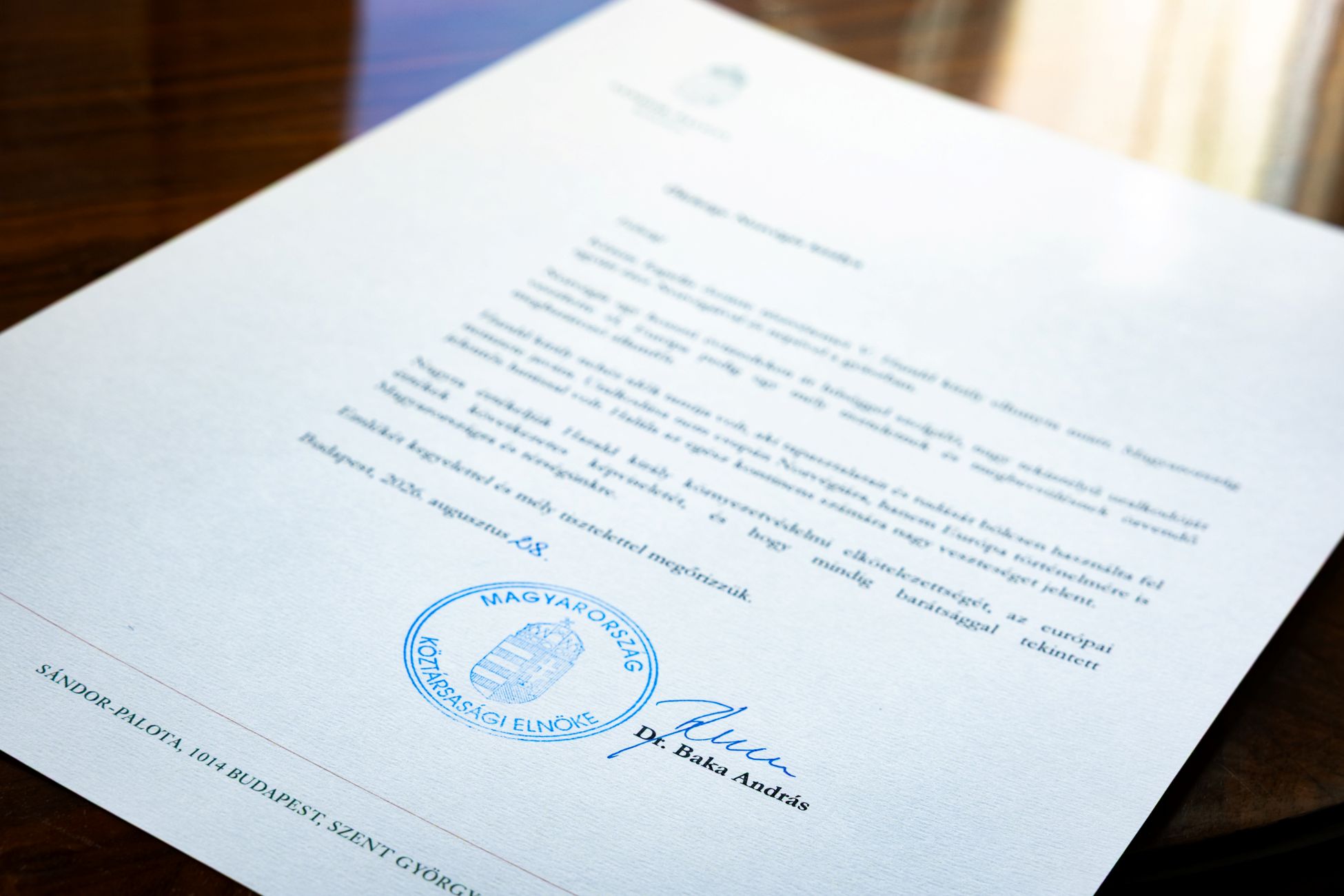Norvég kondoleláló levél 2026.08.28.