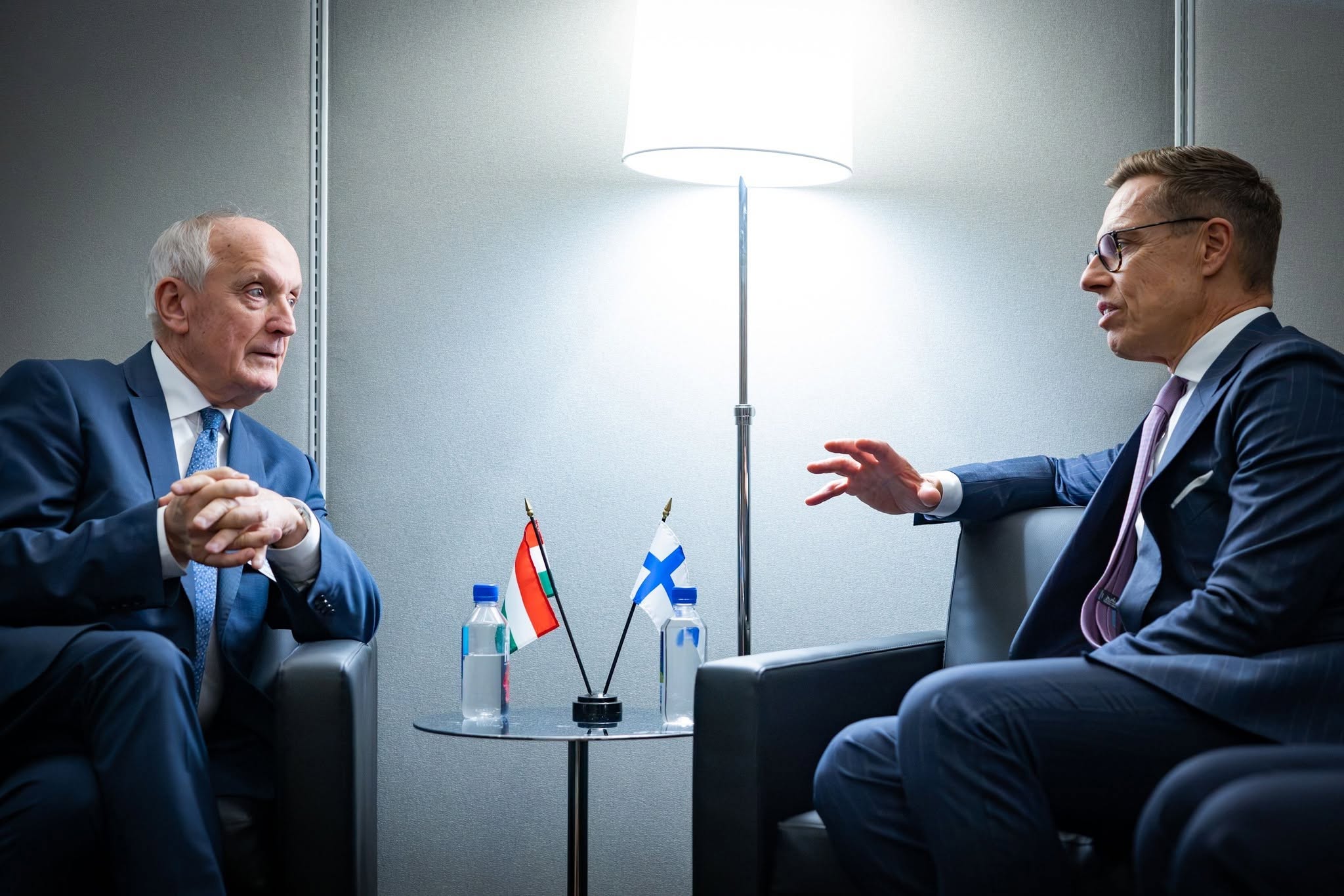 Baka András köztársasági elnök bilaterális tárgyalása Alexander Stubb  finn elnökkel