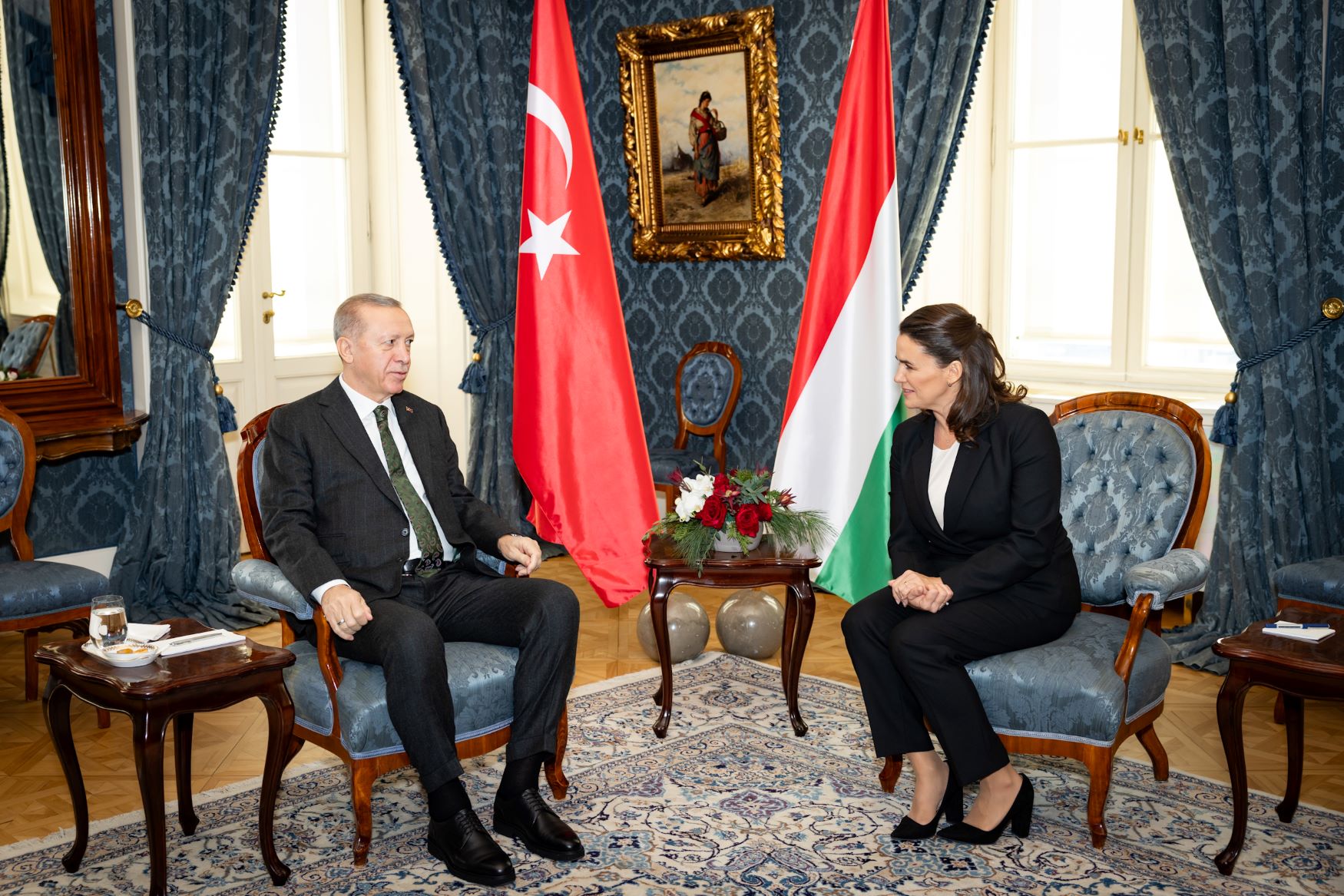  Novák Katalin fogadta Erdogan török elnököt