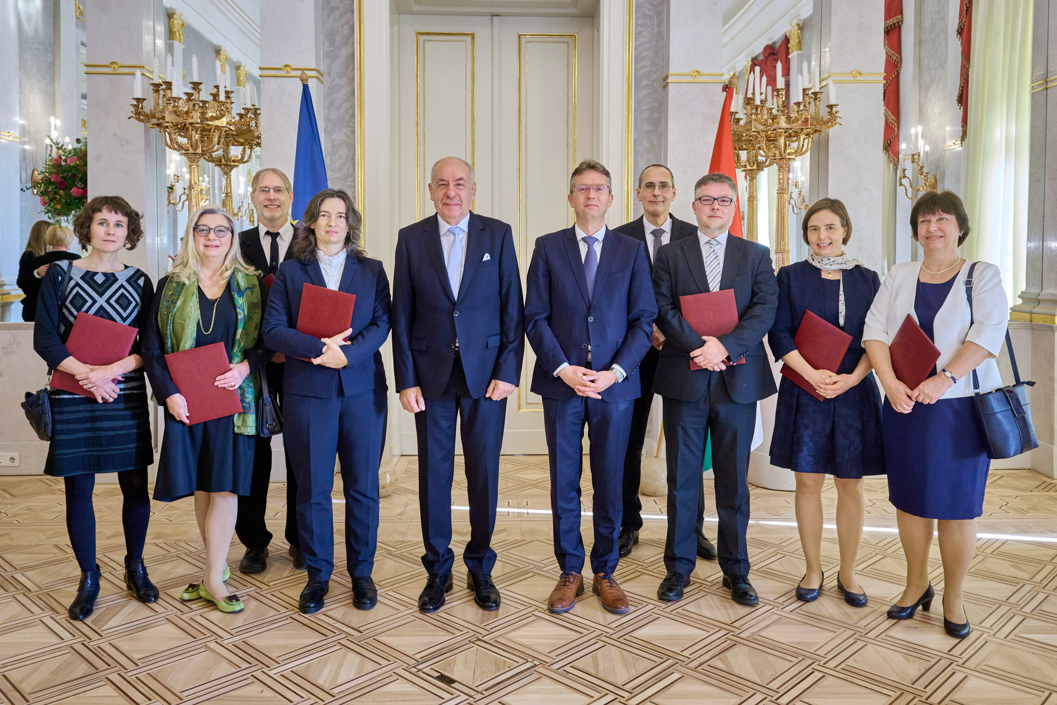 Egyetemi tanári kinevezések a Sándor-palotában