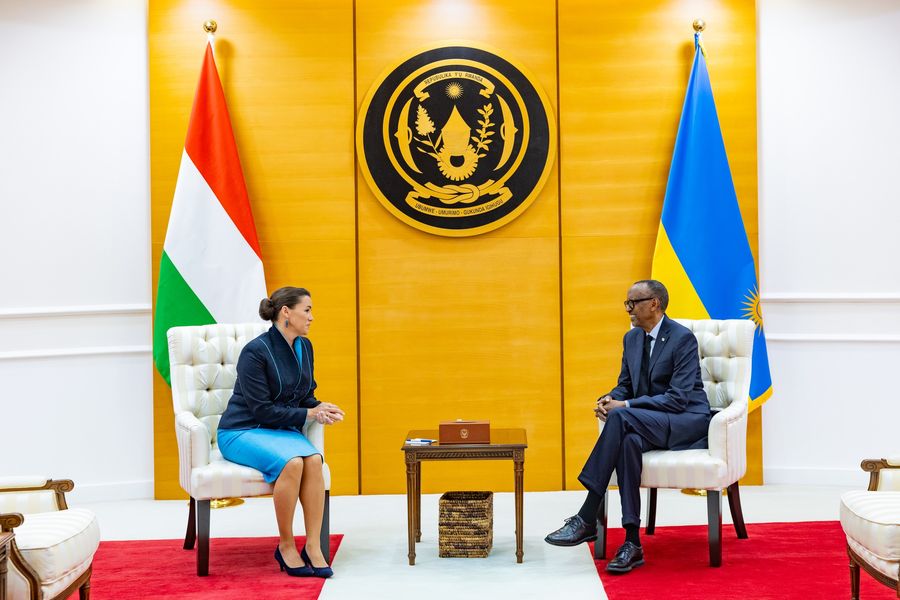 Novák Katalin és Paul Kagame