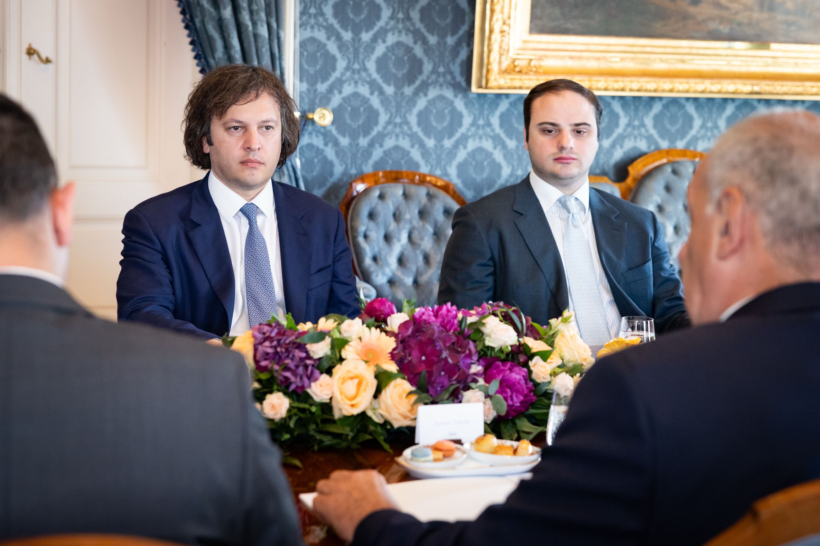 Georgia miniszterelnöke a Sándor-palotában