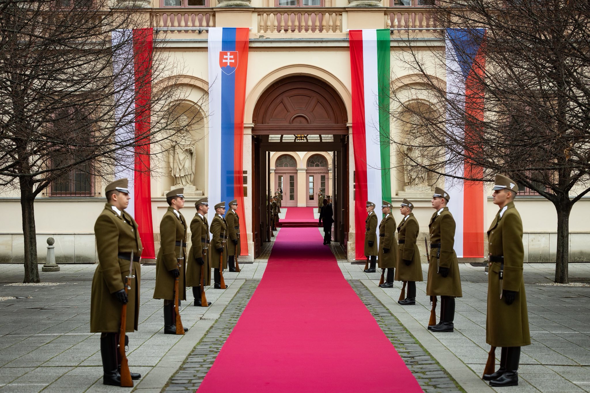 V4 államfői csúcs Esztergom 2025.12.03.