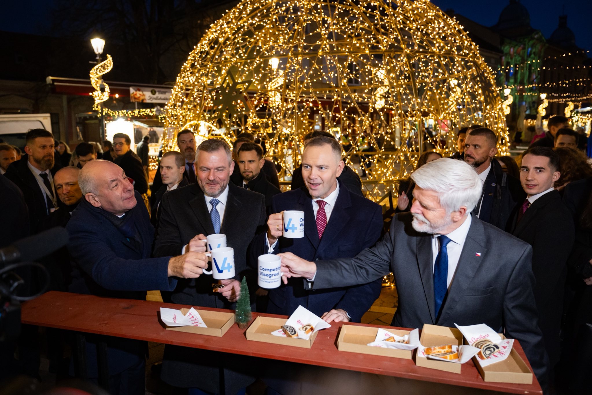 V4 államfői csúcs Esztergom 2025.12.03.