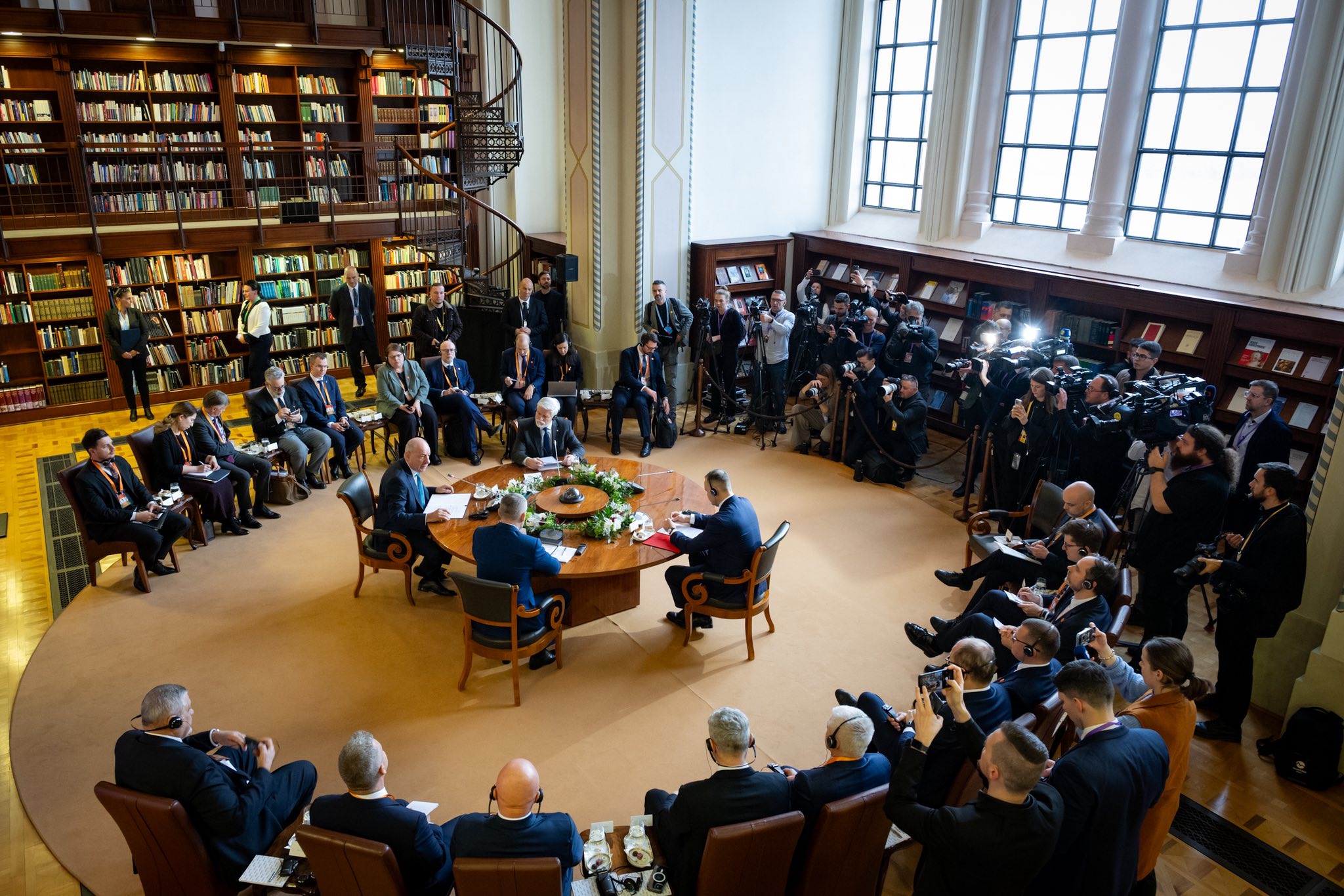 V4 államfői csúcs Esztergom 2025.12.03.