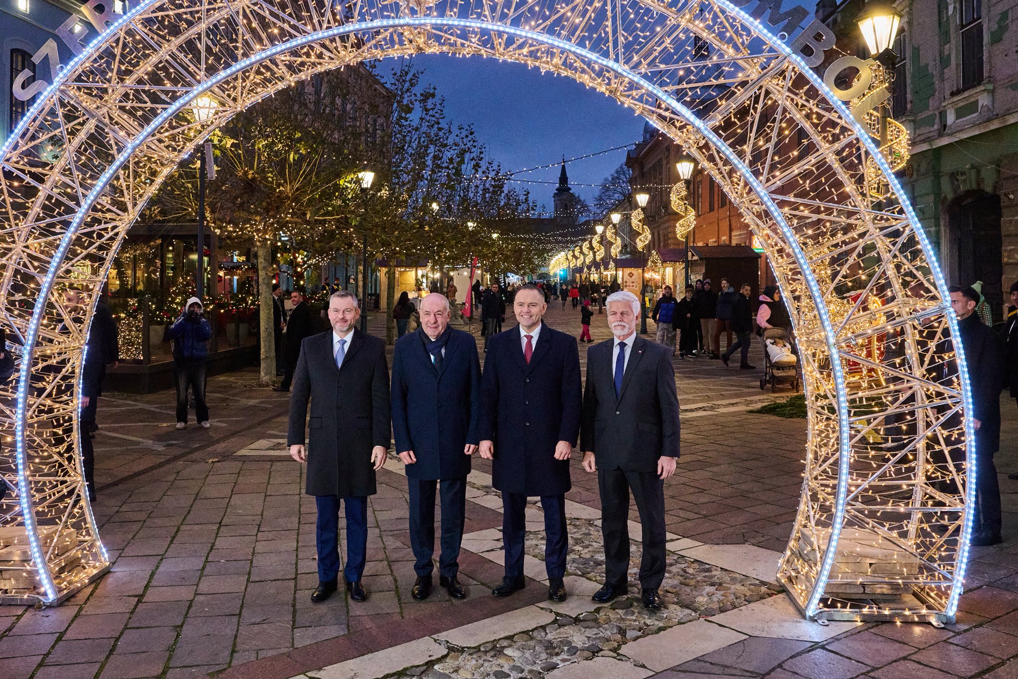 V4 államfői csúcs Esztergom 2025.12.03.