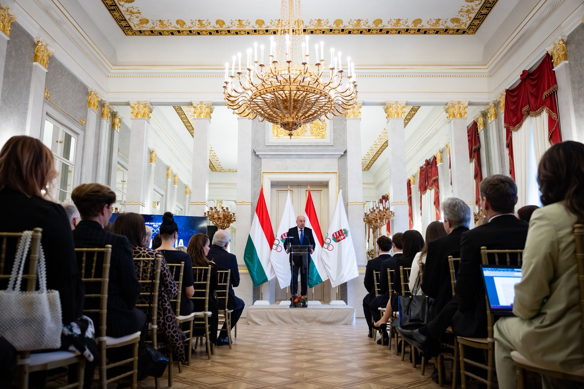 Téli olimpiai fogadalomtétel a Sándor-palotában 2026.01.24.