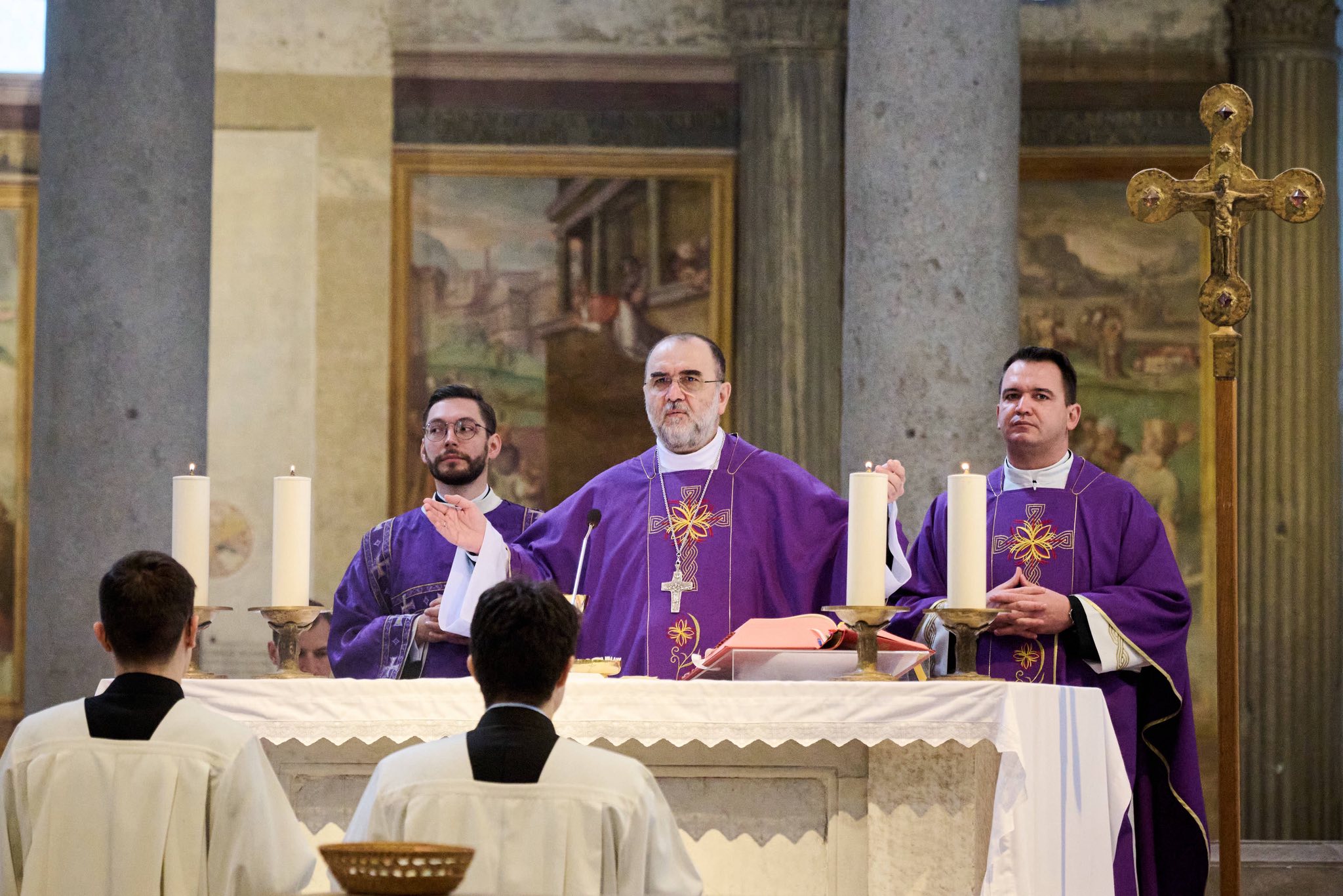 Szentmise a római Vértenú Szent István bazilikában 2026.02.22.