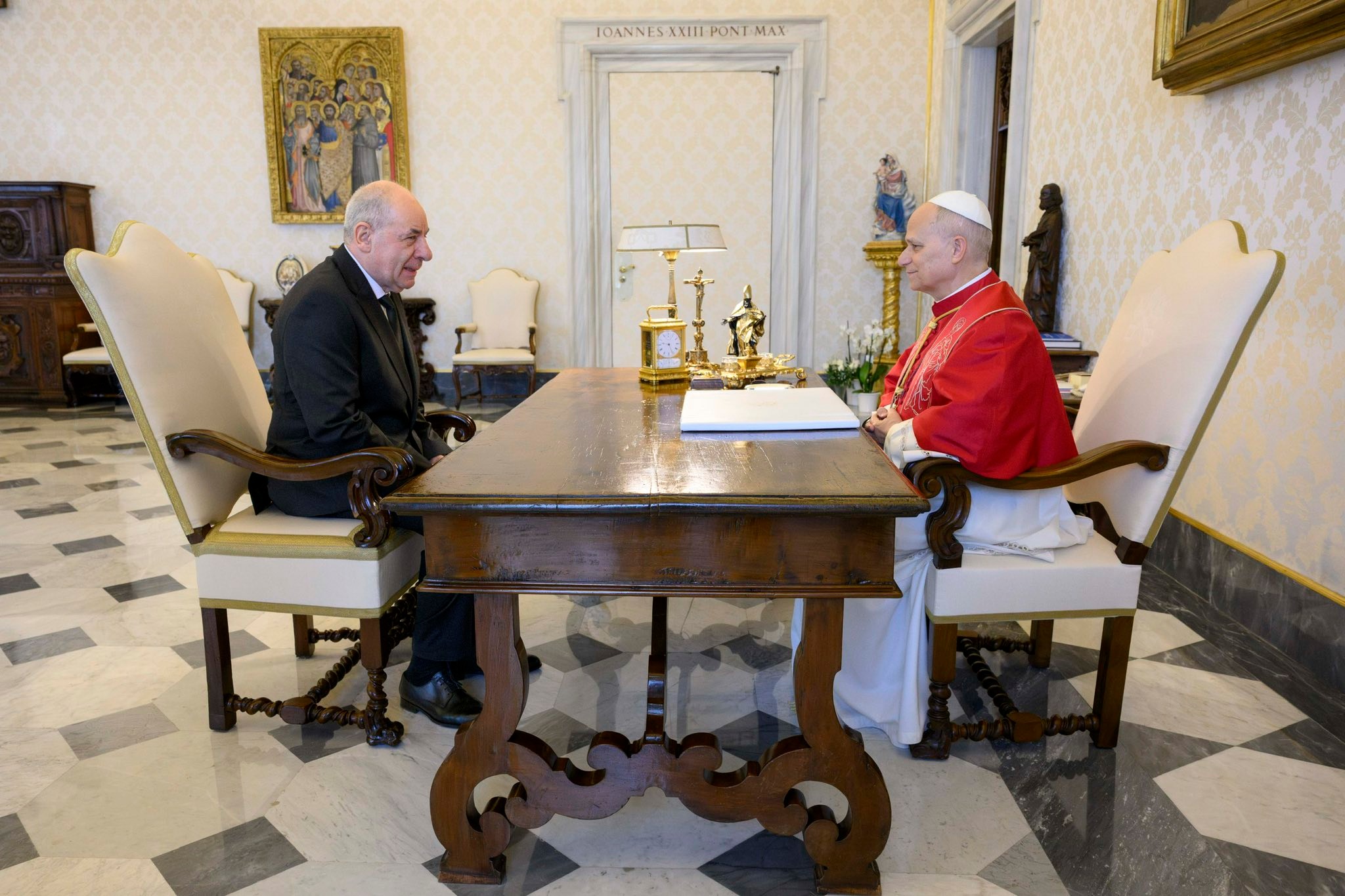 Pápai audiencia XIV. Leo Vatikán 2026.02.21.