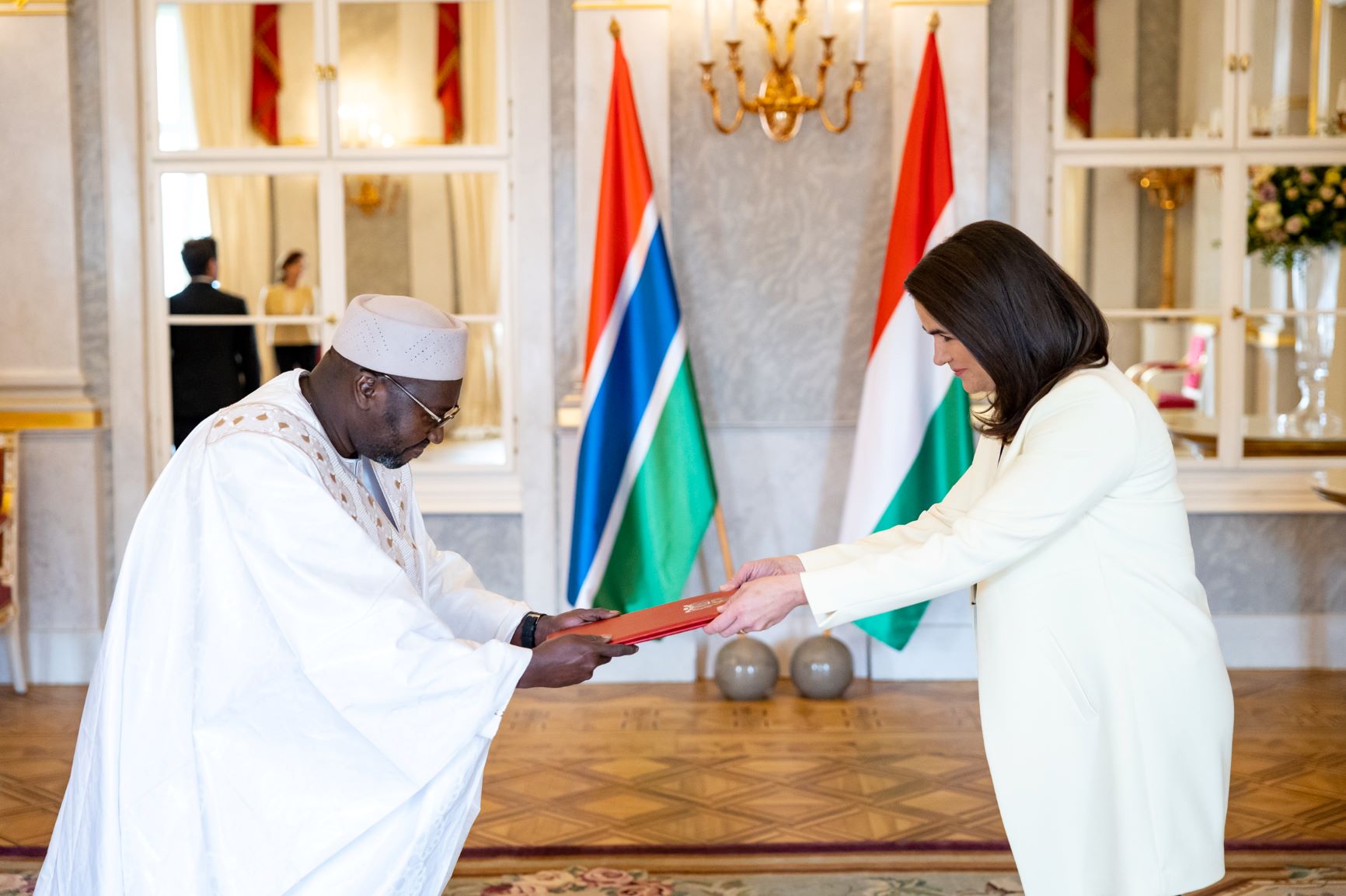Nagyköveti megbízólevelek átvétele a Sándor-palotában - 2023.02.28. Gambia