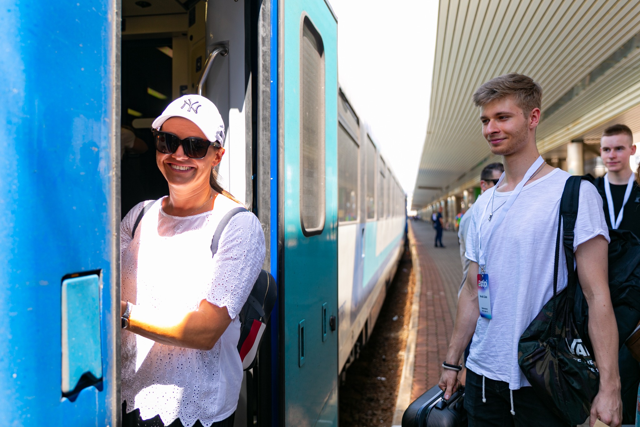 Novák Katalin vonatra száll Stipi Tábor 2022.07.01-02.