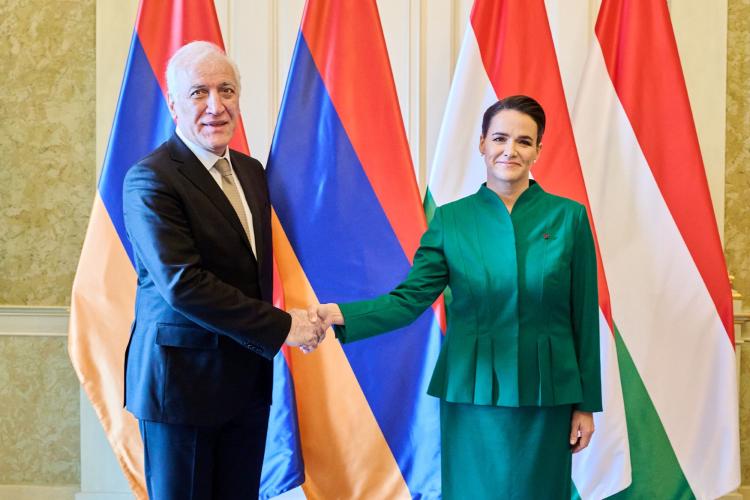 Novák Katalin és az örmény államfő
