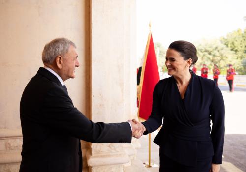 Novák Katalin és Abdul Latif Rashid iraki elnök