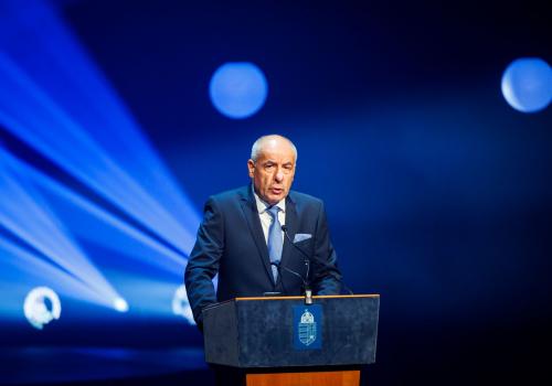 Dr. Sulyok Tamás köszöntője a magyar olimpikonok előtt 2024.07.08.