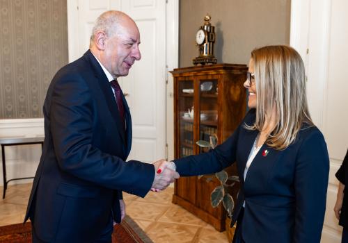 Balatoni Katalin köznevelési helyettes államtitkár a Sándor-palotában