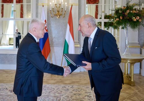 Szlovák nagykövet megbízólevele