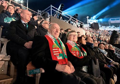 A XXV. Téli Olimpiai Játékok záróünnepségén