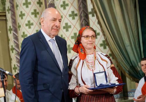 Köztársasági elnöki érdemérem átadása Mátyás Mónika Liliána számára