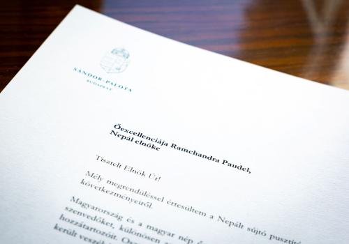 Kondoleáló levél NEPÁL 2026.08.28.