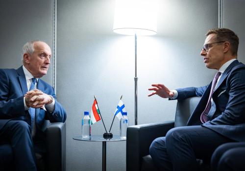 Baka András köztársasági elnök bilaterális tárgyalása Alexander Stubb  finn elnökkel